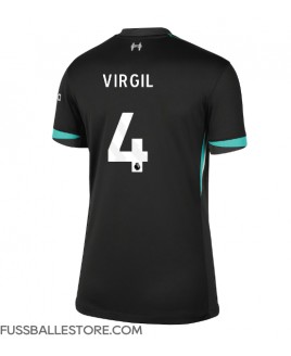 Günstige Liverpool Virgil van Dijk #4 Auswärtstrikot Damen 2024-25 Kurzarm